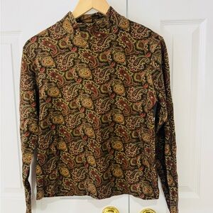 LRG Jones New York Multicolor Paisley Top Cotton